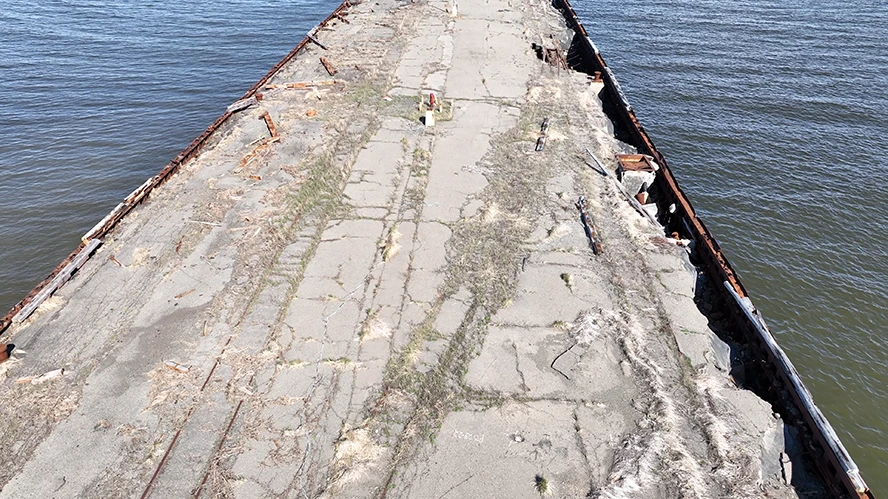 Inspection de structure de quai par drone au Témiscouata pour évaluation des dommages
